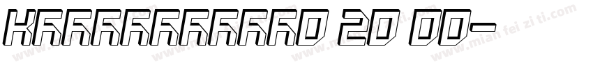 KSTMTWOZTQ0 20 00字体转换